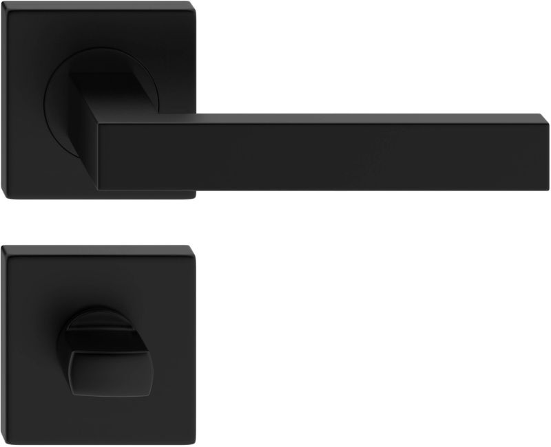 Verso Ergo sæt WC-greb med kvadratisk roset i mat-sort