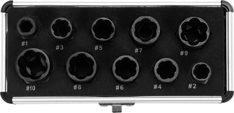 Yato skrueskruetrækkersæt 3/8" 10 dele