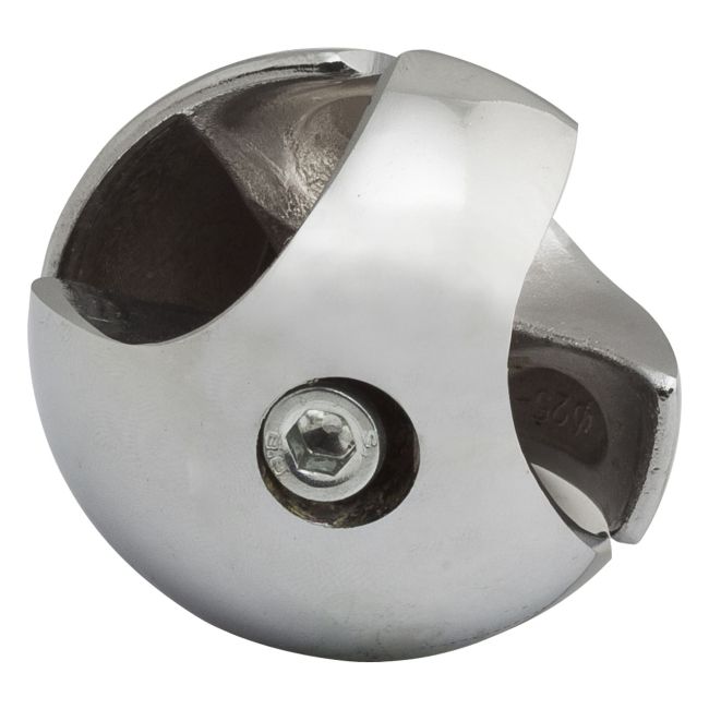 Venstrevendt tovejsforbindelse Ibis 1 fi 25 mm krom