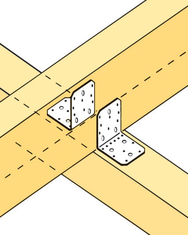 Simpson AB vinkelbeslag type 105 95 x 105 x 105 x 2 mm