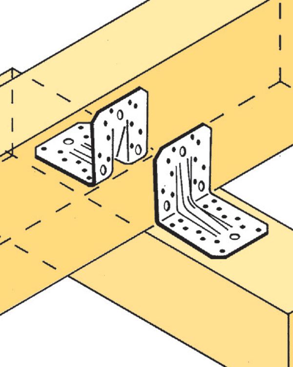 Simpson ABR forstærket vinkelbeslag type 105 90 x 105 x 105 x 3 mm