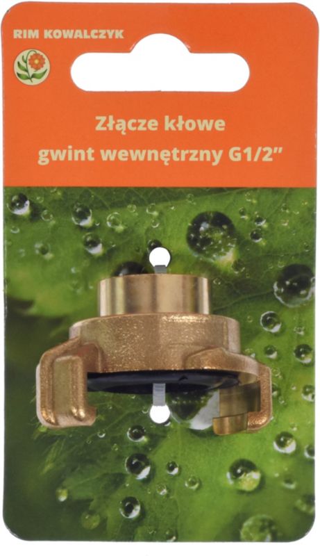 Messing indvendigt gevind klemfitting 1/2"