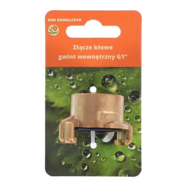 Indvendigt gevind 1" messing klemkobling