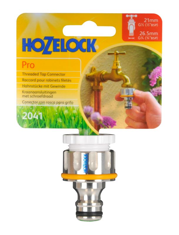 Hozelock metaludvendigt koblingsstykke 3/4'' og 1/2''