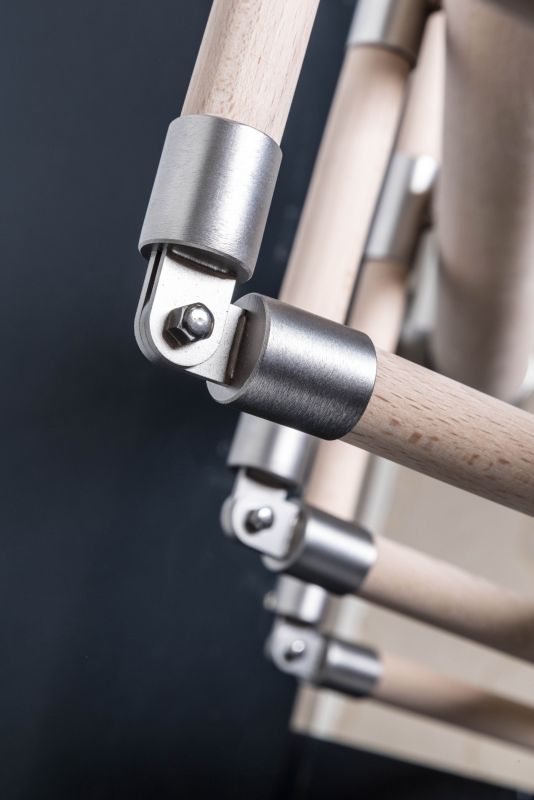 Justerbart Kornik 20 mm gelænderstolpebeslag i rustfrit stål