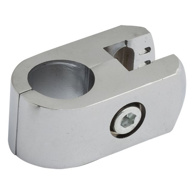 Shop Line enkelt fladt samlestykke Ibis Ø 25 mm krom