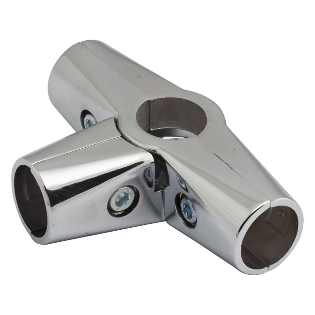 Trekantet samlingsbeslag B Ibis 1 fi 25 mm krom