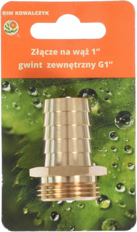 Slangekobling 25 mm med udvendigt gevind 1"