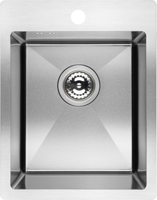 Laveo Samana 1-kammers stålvask i rustfrit stål