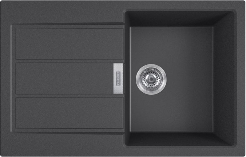 Franke Sirius S2D 611-78 tectonite vask i onyx med 1 kumme og afløbsplade