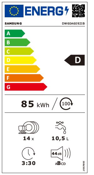 Integreret opvaskemaskine Samsung DW60A609
