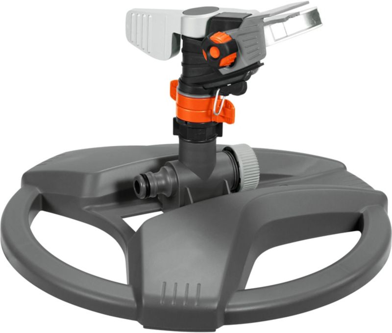 Gardena slagregnspreder på skinner