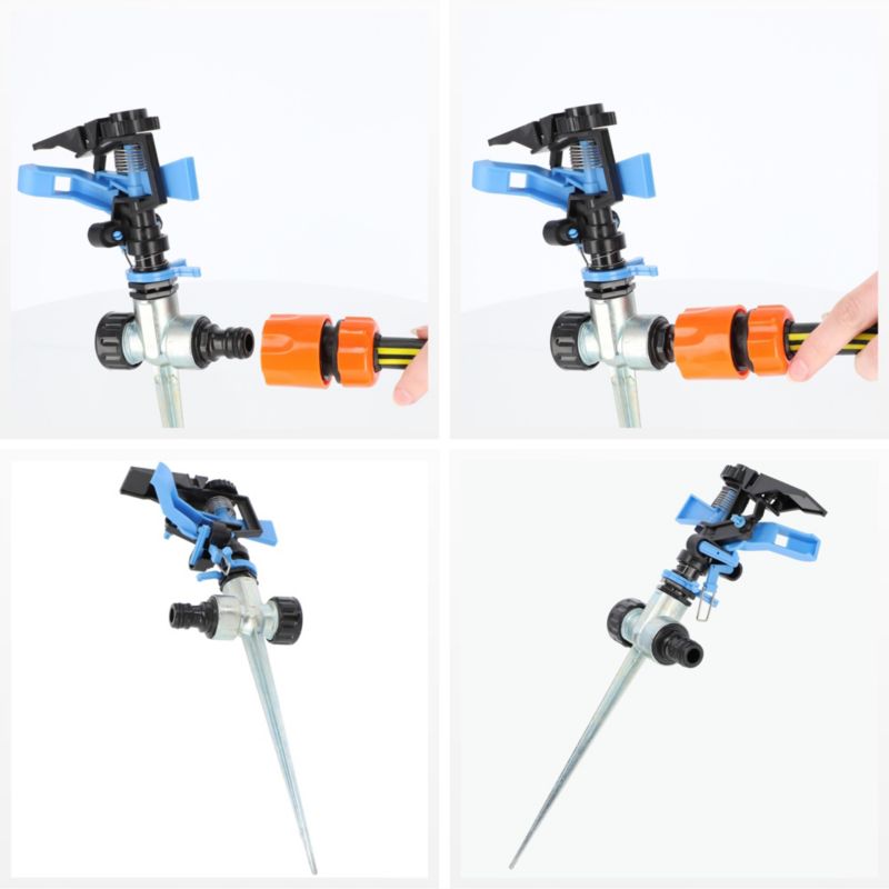 KADAX pulsationssprinkler med metalspyd til havevanding