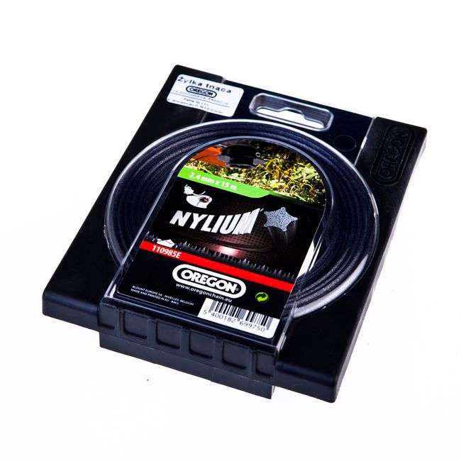 Oregon skæresnøre 2,4 mm x 15 m med aluminiumsforstærkning