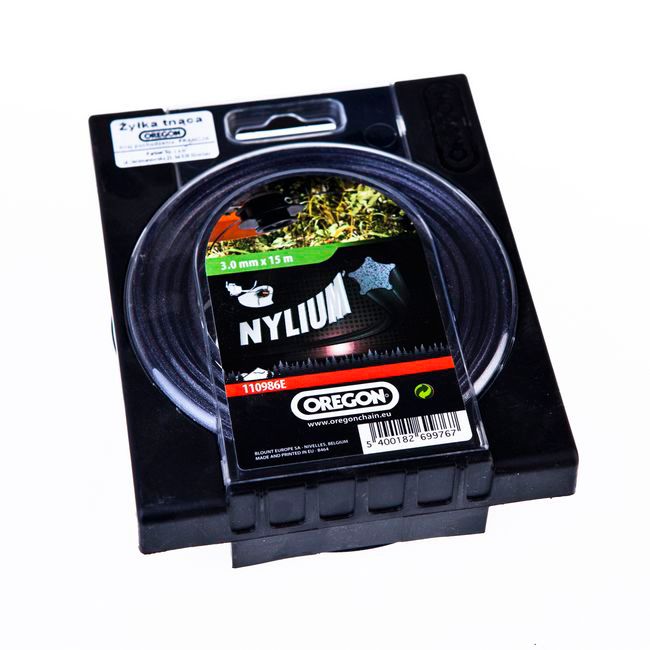 Oregon skæresnøre 3,0 mm x 15 m med aluminiumsforstærkning