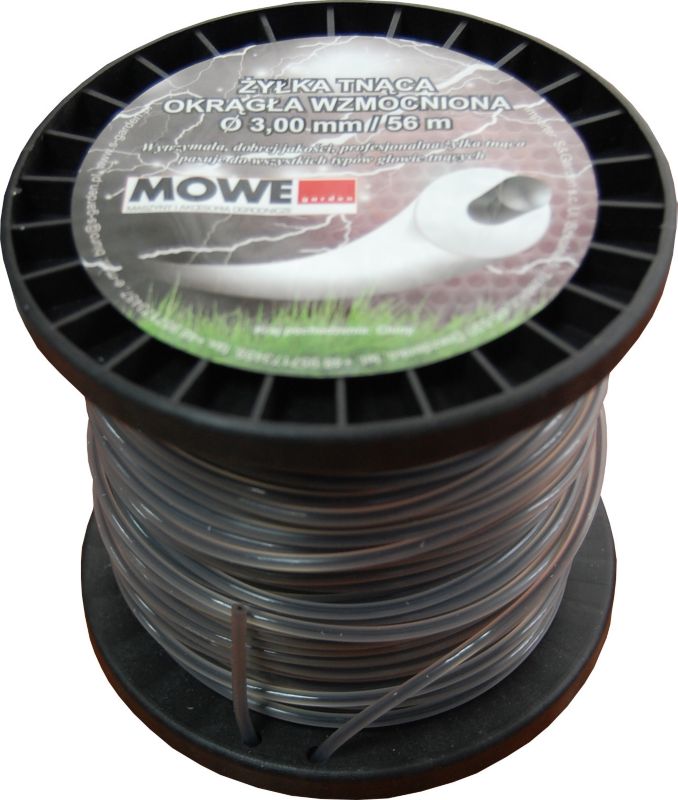 Forstærket rund klippetråd 3,0 mm x 56 m