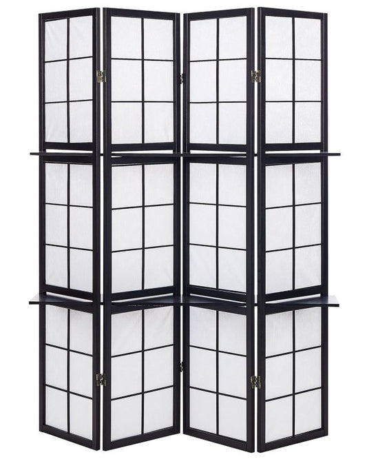 4-panelers sort rumdeler Gomagoi, 1 stk.