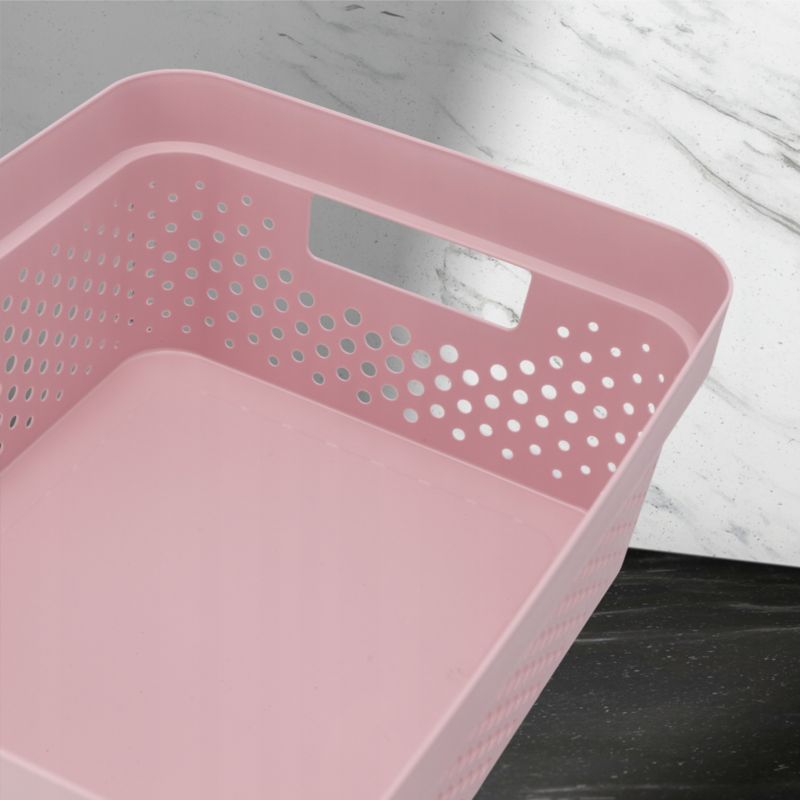 Infinity Curver 11L ajoureret opbevaringsboks med låg, pink