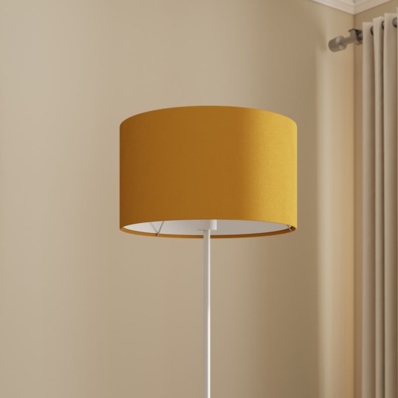 Rund Lampeskærm Kepezin L Gul 40 cm