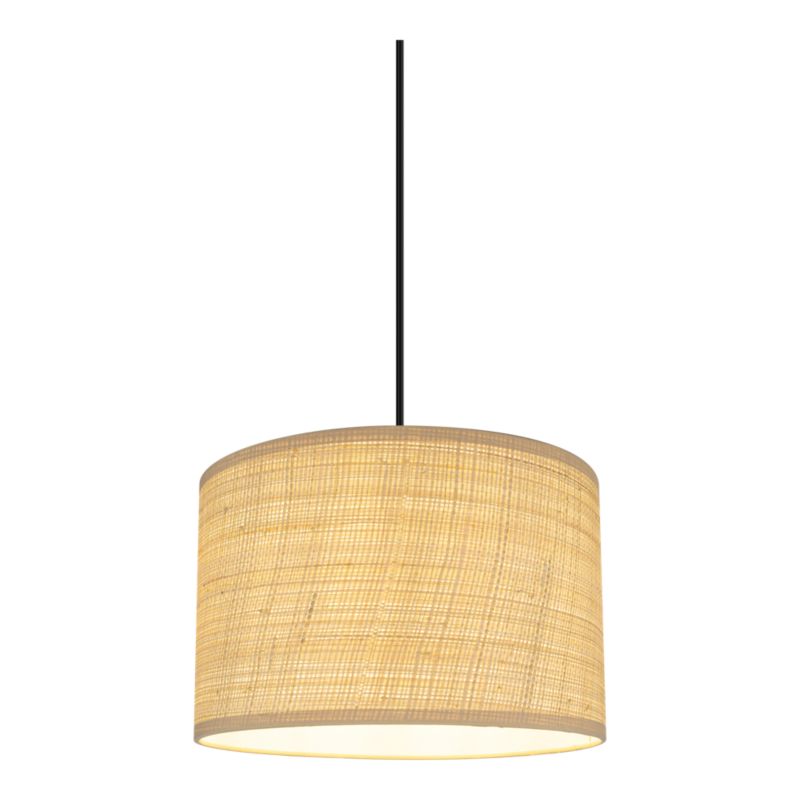 Rund Lampeskærm Kepezin M Raffia 30 cm