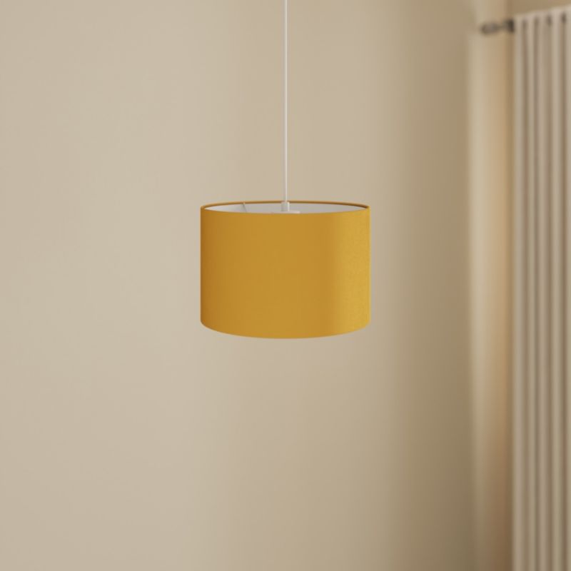 Rund Lampeskærm Kepezin M 30 cm Gul