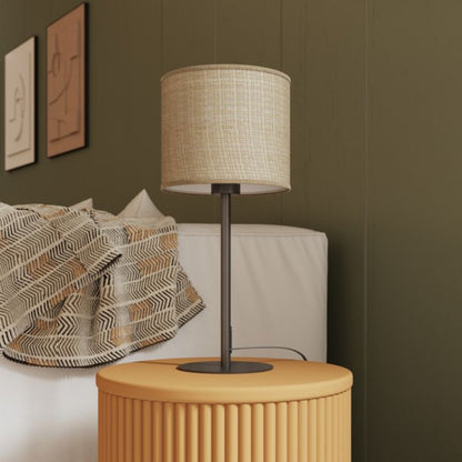Rund Lampeskærm Kepezin S Raffia 20 cm Natur
