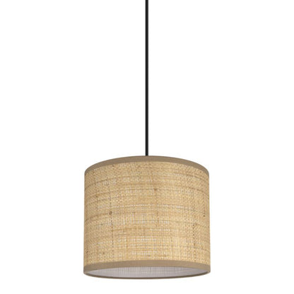 Rund Lampeskærm Kepezin S Raffia 20 cm Natur