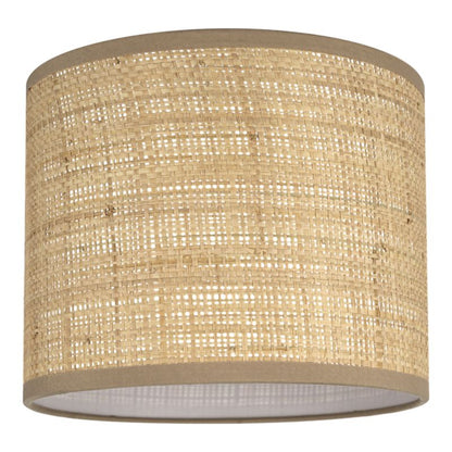 Rund Lampeskærm Kepezin S Raffia 20 cm Natur