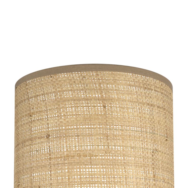 Rund Lampeskærm Kepezin S Raffia 20 cm Natur