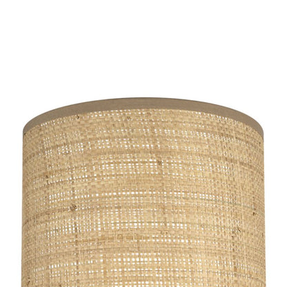Rund Lampeskærm Kepezin S Raffia 20 cm Natur