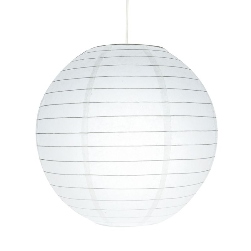 Papirabażur Raqis 28 cm Hvid