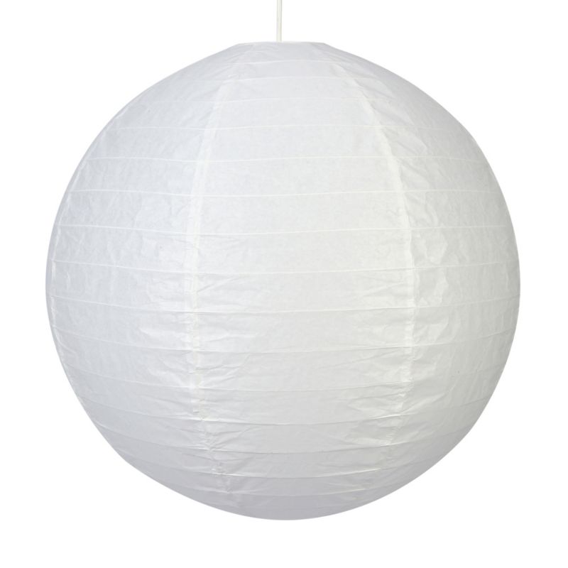 Papirlampeskærm Raqis 58 cm Hvid