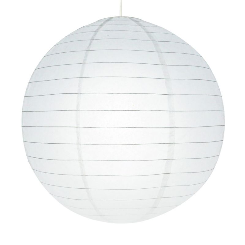 Papirlampeskærm Raqis 58 cm Hvid