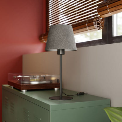 Abażur Stożkowy Lokombi S Tkanina Szary 200 mm 82220-20GY