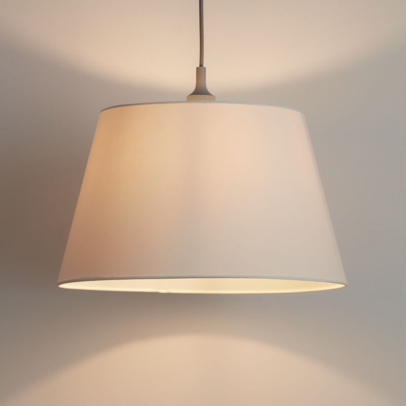 Abażur stożkowy GoodHome Lokombi XL kremowy