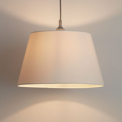 Abażur stożkowy GoodHome Lokombi XL kremowy