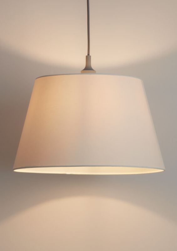 Abażur stożkowy GoodHome Lokombi XL kremowy