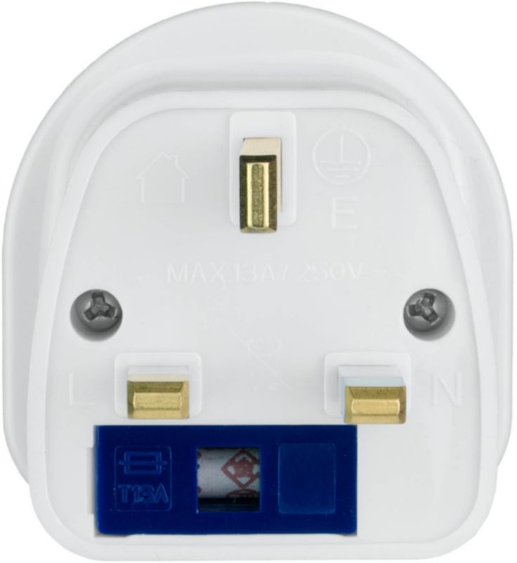 DPM rejseadapter UK hvid