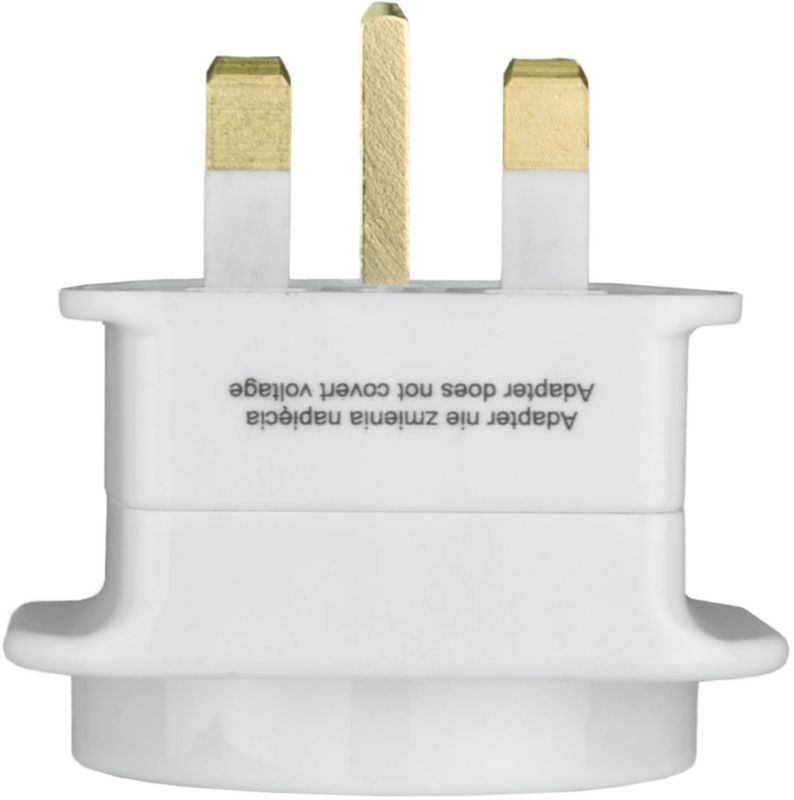 DPM rejseadapter UK hvid
