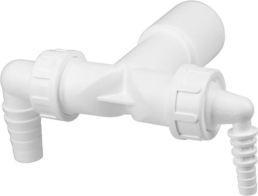 Dobbeltadapter til vaskemaskine/tørretumbler Tycner 40/32 mm