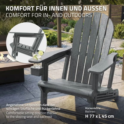 Adirondack Havestol 54,5x76x91 cm med Kopholder