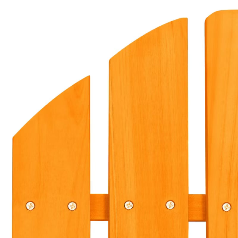 Adirondack Havestol 70x147,5 cm Orange Træ med Fodstøtte