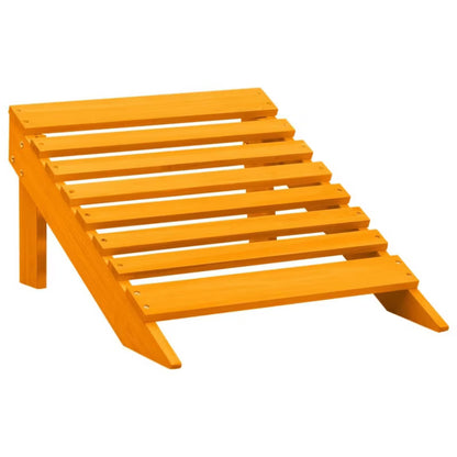 Adirondack Havestol 70x147,5 cm Orange Træ med Fodstøtte