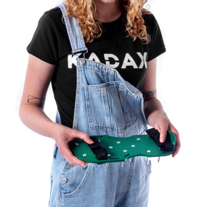 Aerator KADAX vertikulator til græsplæner med store metalpigge til sko, 1 stk.