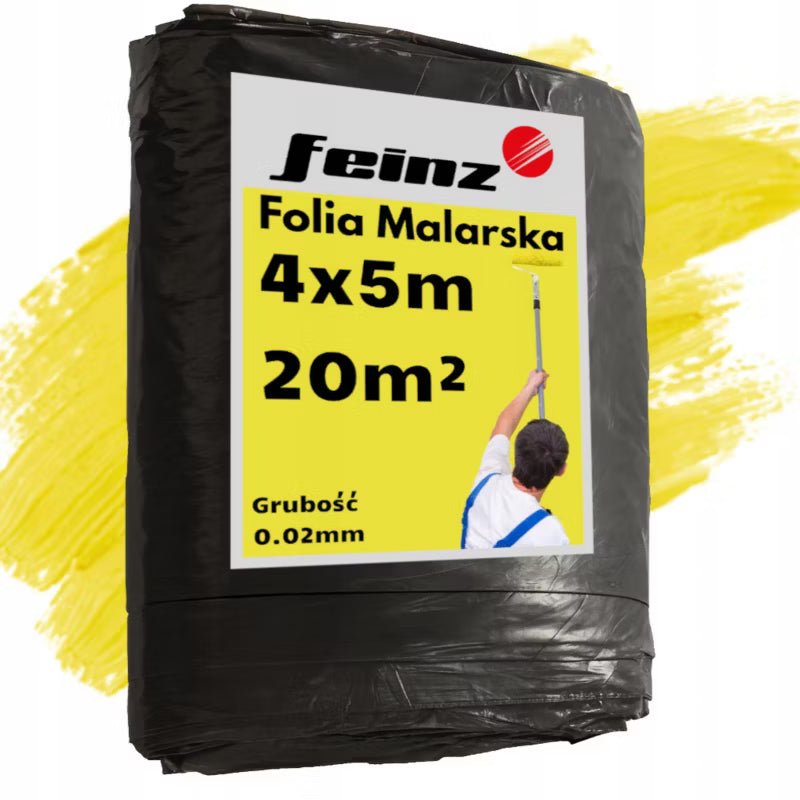 Afdækningsfolie 4x5 m Gul 20 m²
