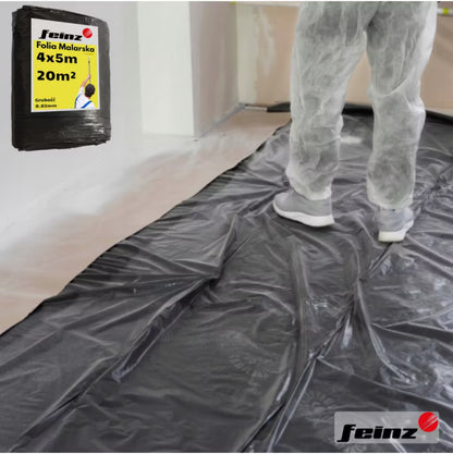 Afdækningsfolie 4x5 m Gul 20 m²