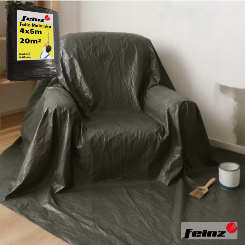 Afdækningsfolie 4x5 m Gul 20 m²