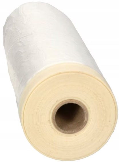 Afdækningsfolie med Malerberbånd 140 cm x 33 m Transparent
