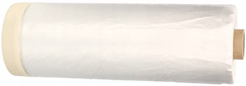 Afdækningsfolie med Malerberbånd 140 cm x 33 m Transparent