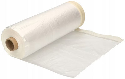Afdækningsfolie med Malerberbånd 140 cm x 33 m Transparent